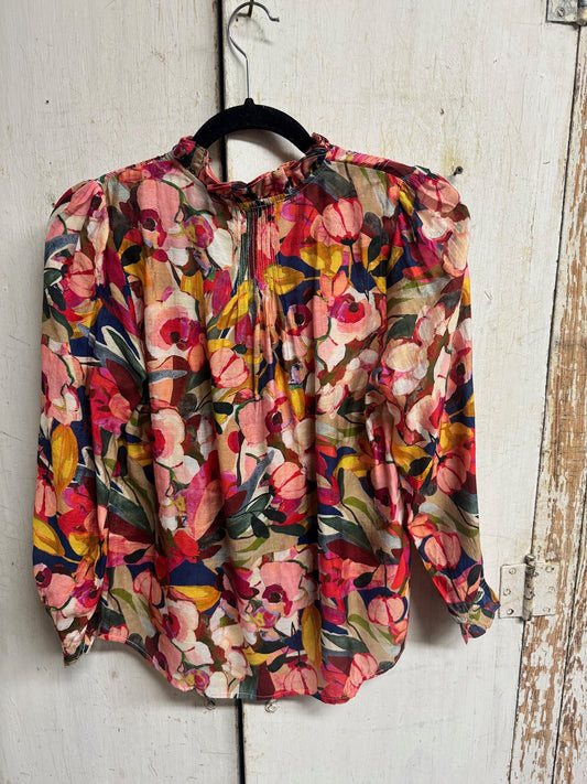 Pink Rosewood Garden Bloom Blouse by: Lior Paris